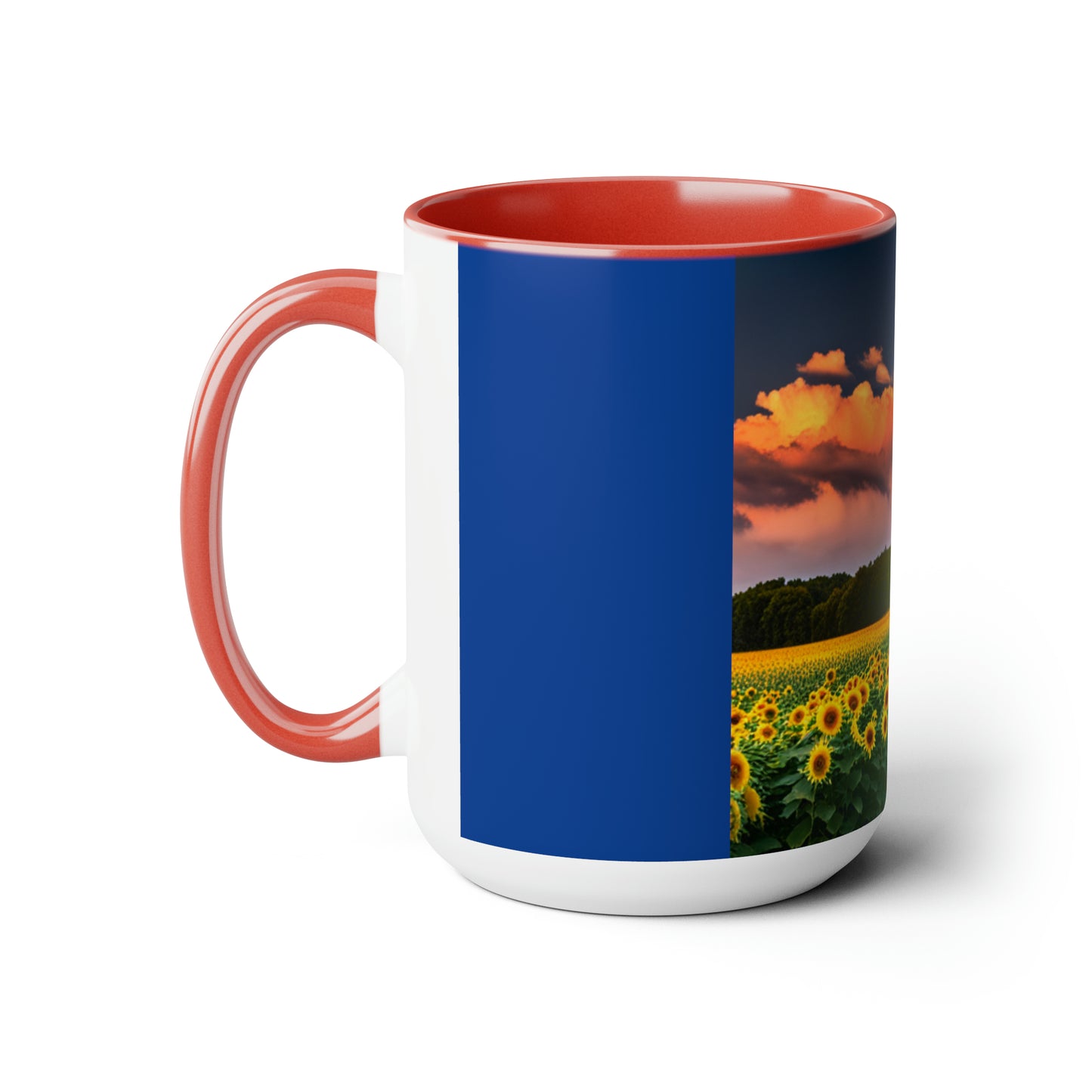 Graphic Design Covered Bridge Coffee Mugs, 15oz