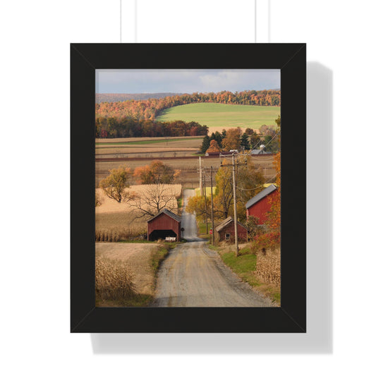 Country Autumn Framed Vertical Poster