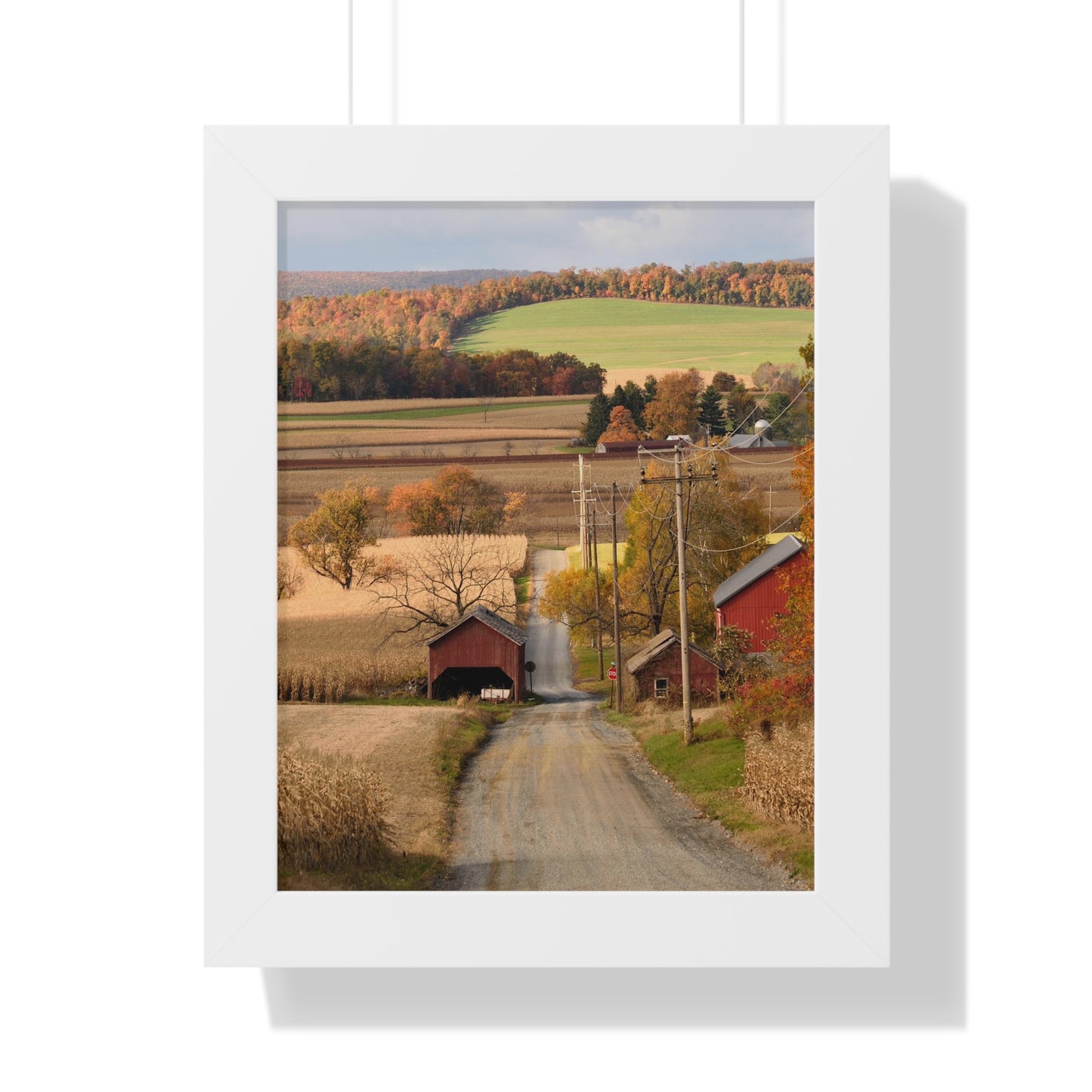 Country Autumn Framed Vertical Poster