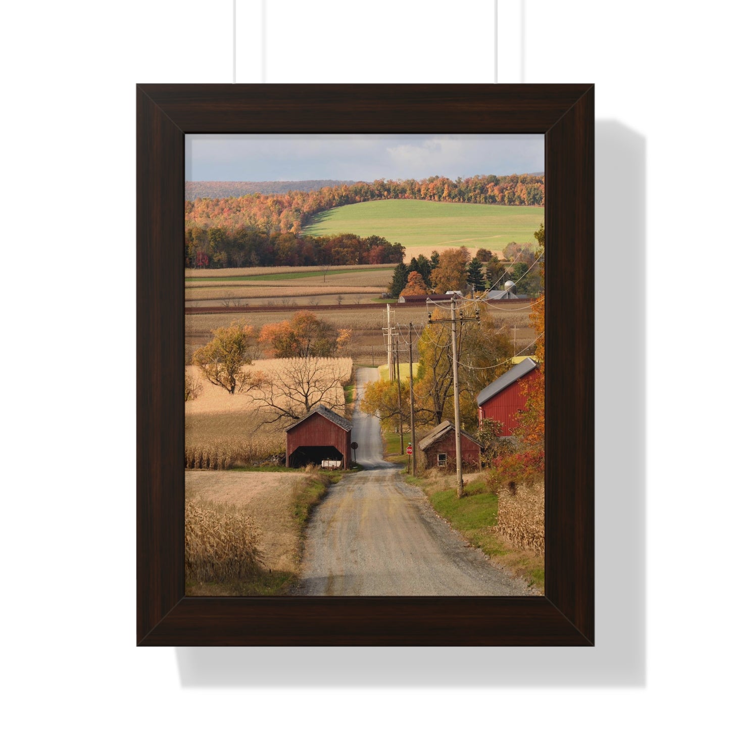 Country Autumn Framed Vertical Poster