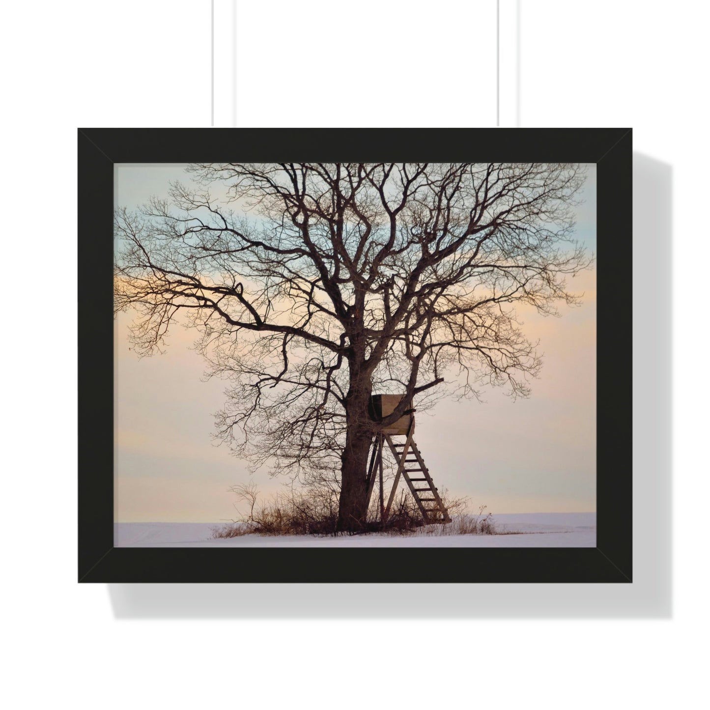 Winter Blind Framed Horizontal Poster