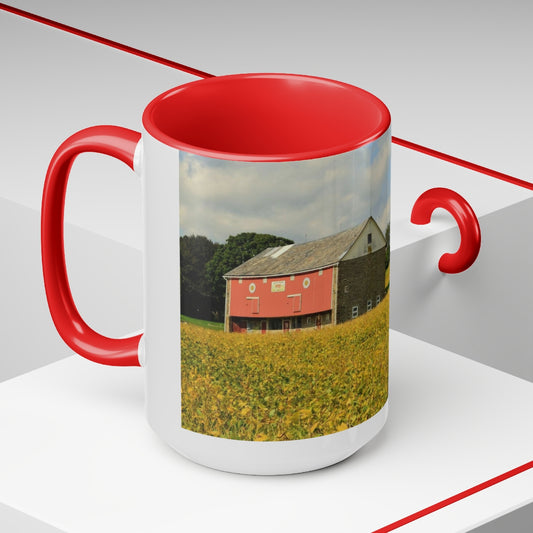 Red Barn Coffee Mugs, 15oz