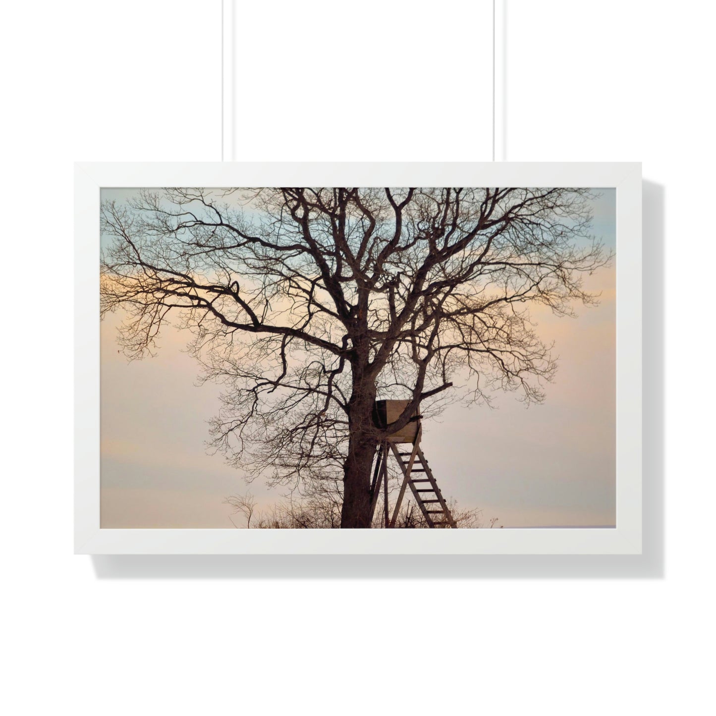 Winter Blind Framed Horizontal Poster