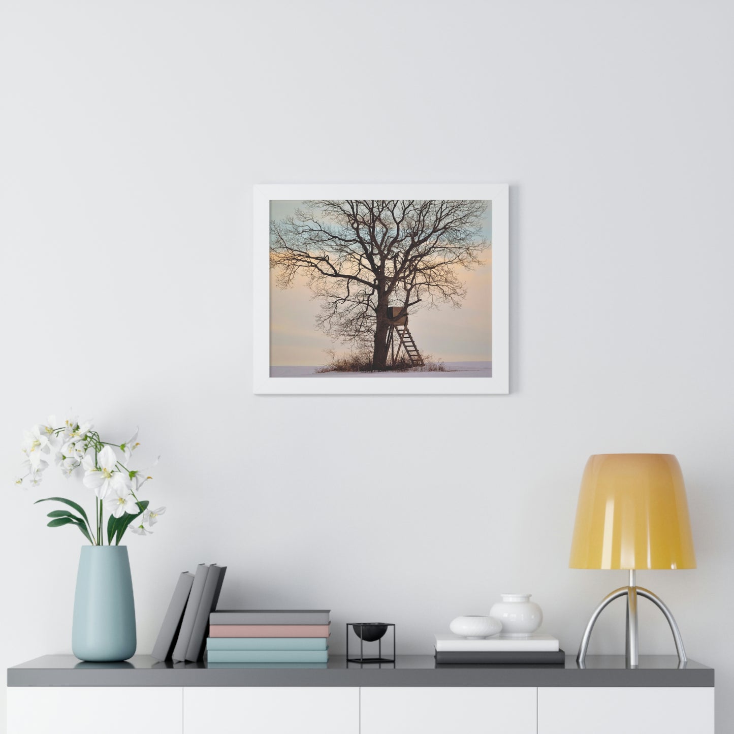 Winter Blind Framed Horizontal Poster