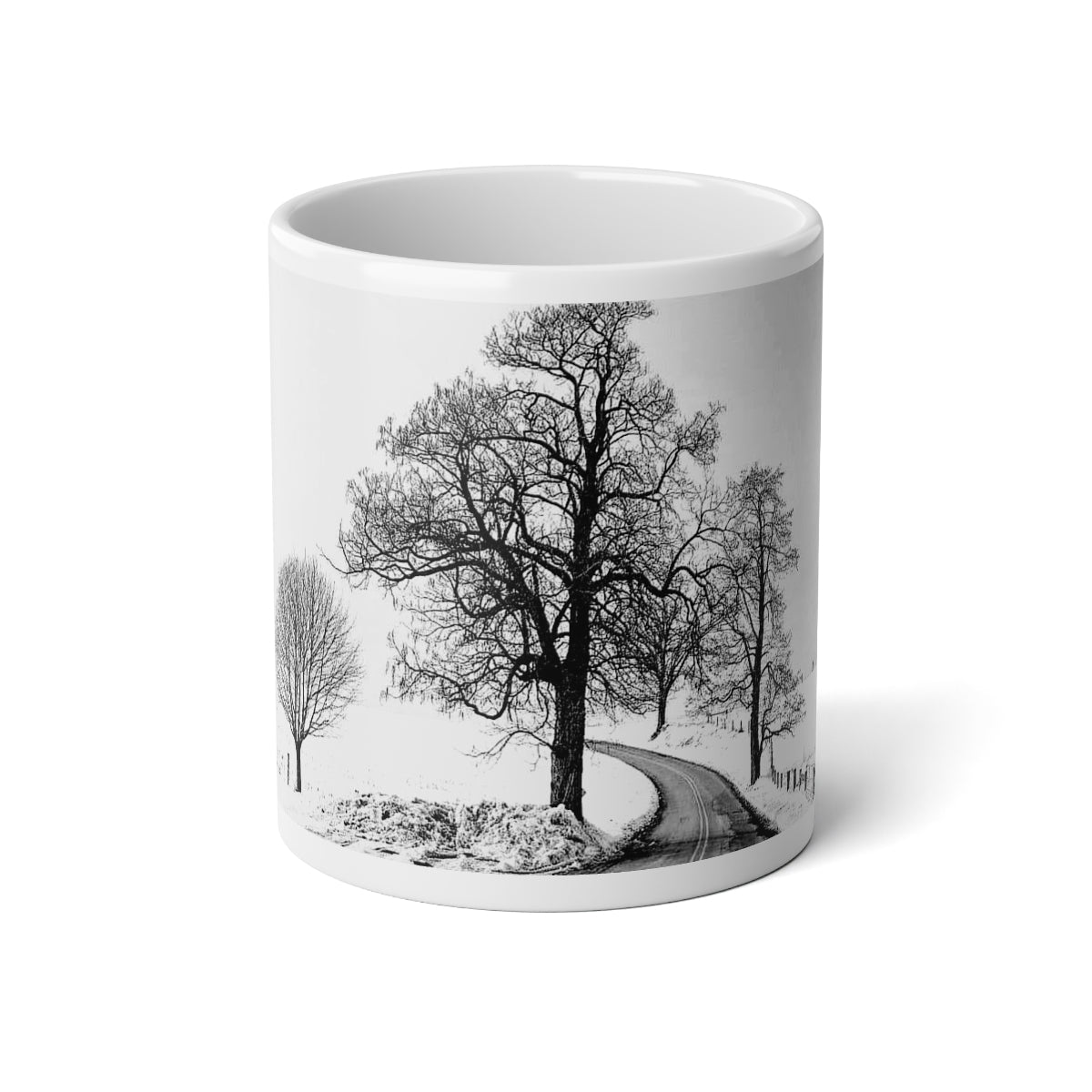 Snowy Trees Jumbo Mug, 20oz