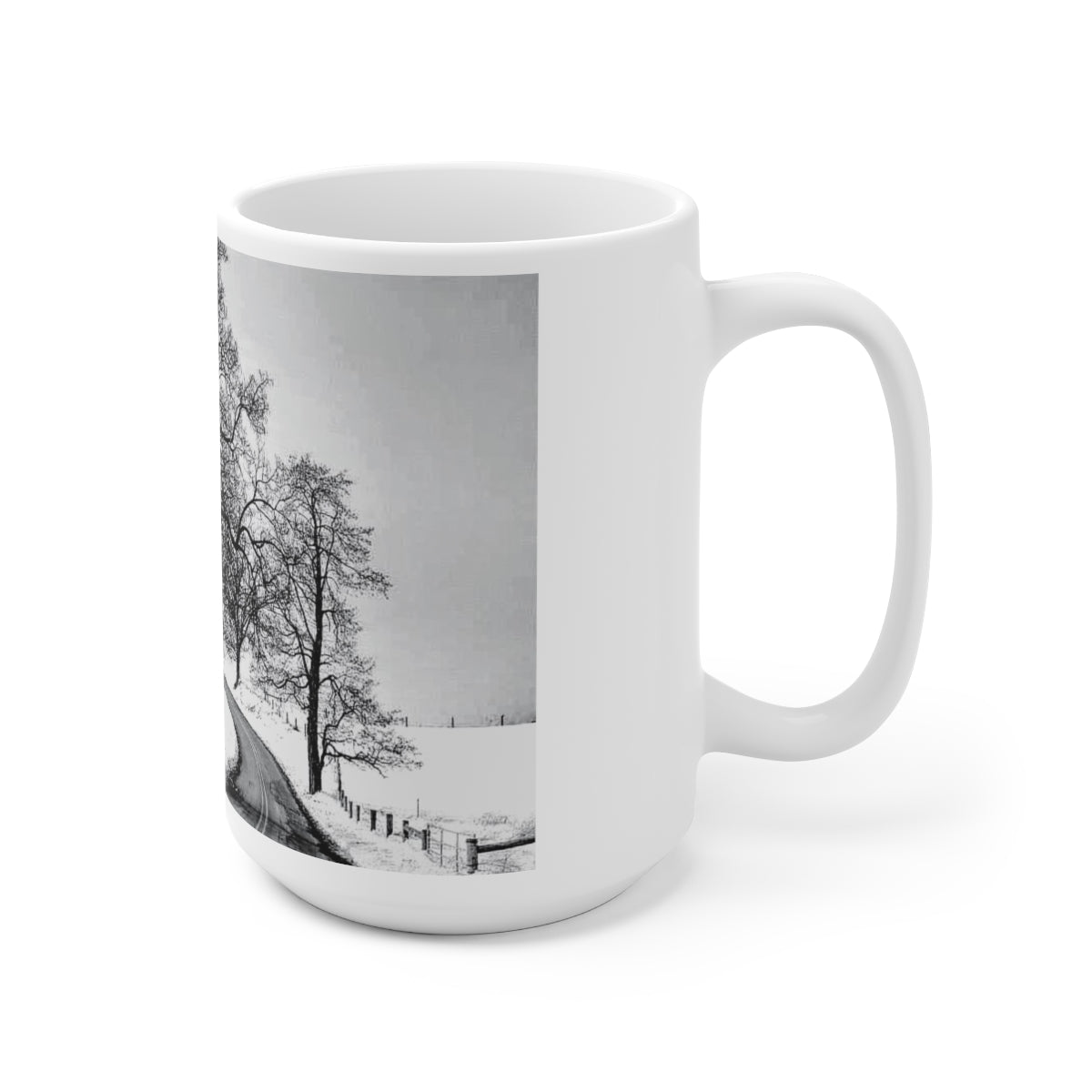 Snowy Trees Ceramic Mug 15oz