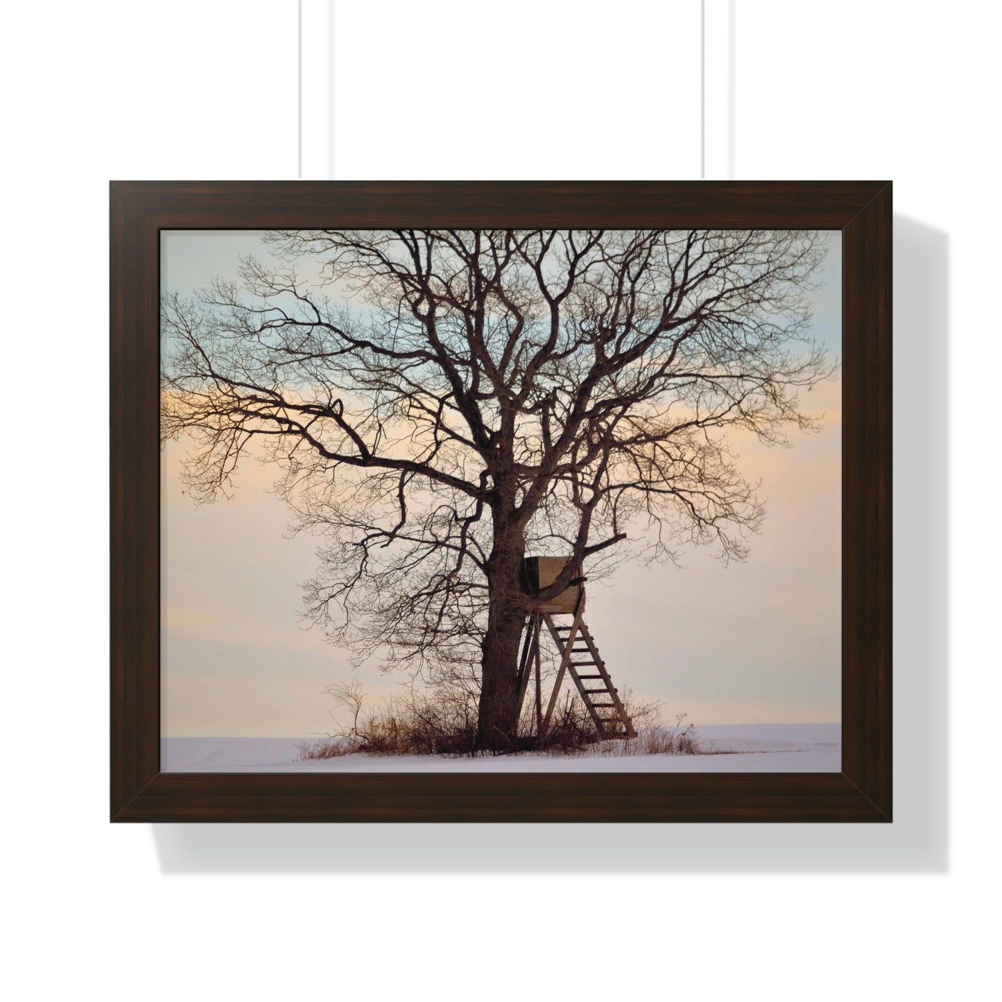 Winter Blind Framed Horizontal Poster