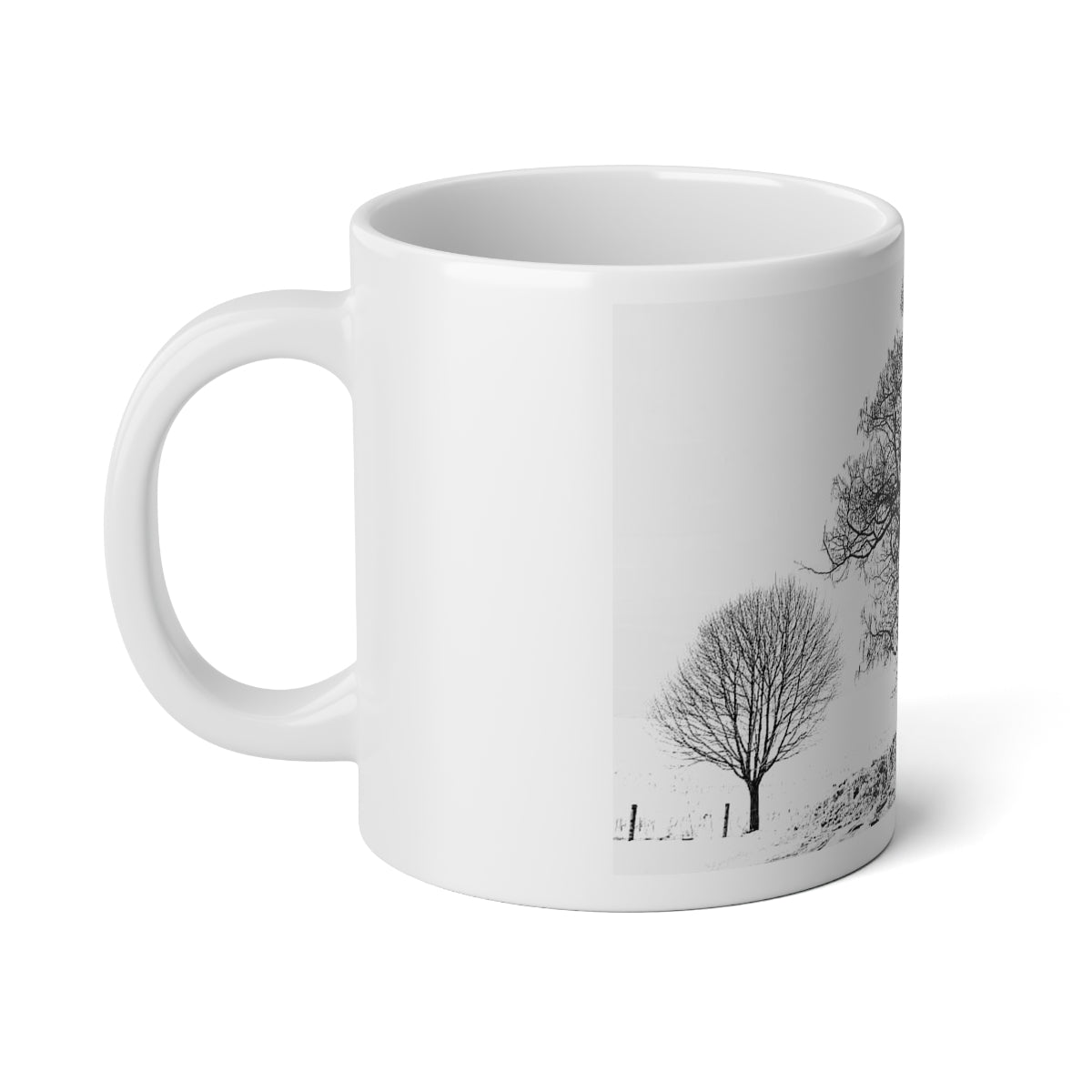 Snowy Trees Jumbo Mug, 20oz