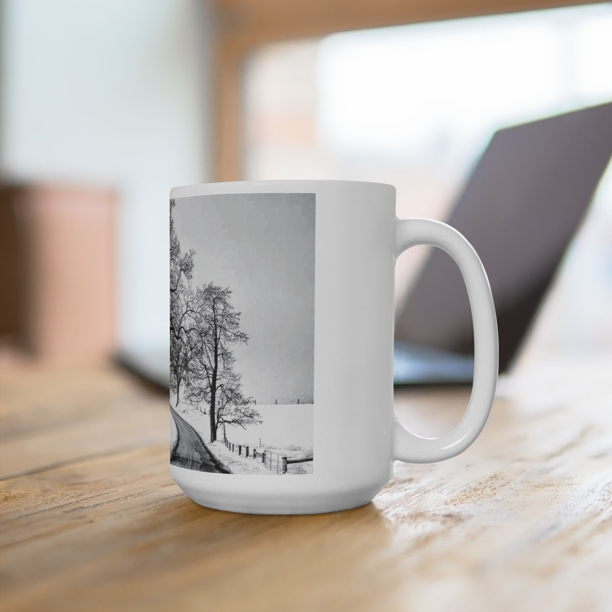 Snowy Trees Ceramic Mug 15oz