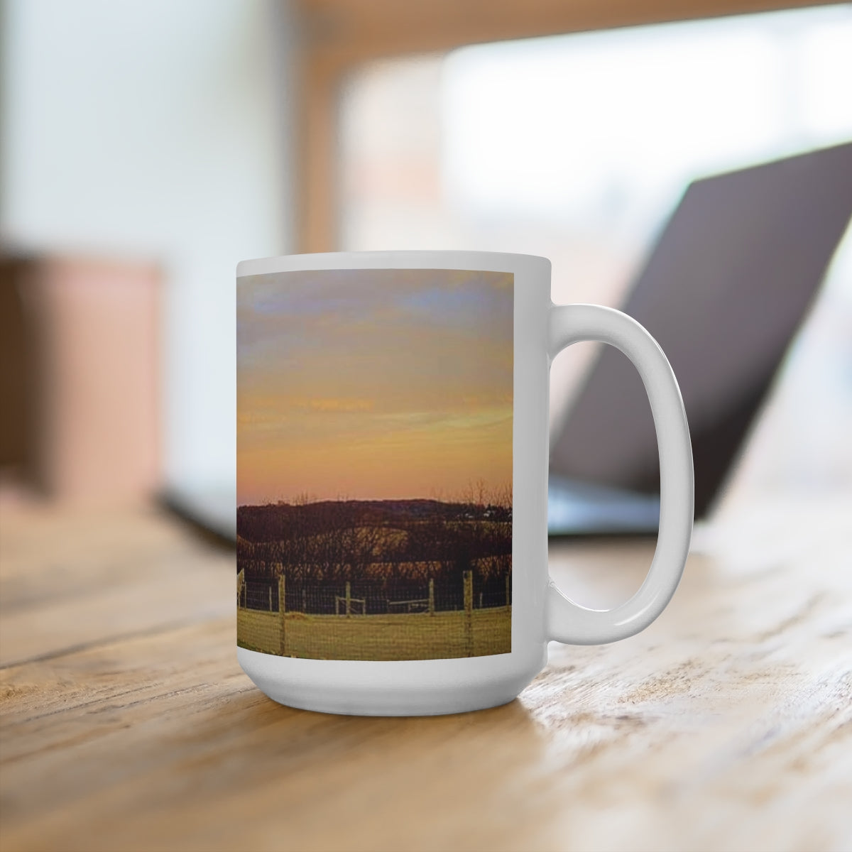 Moonlight Mountain Ceramic Mug 15oz