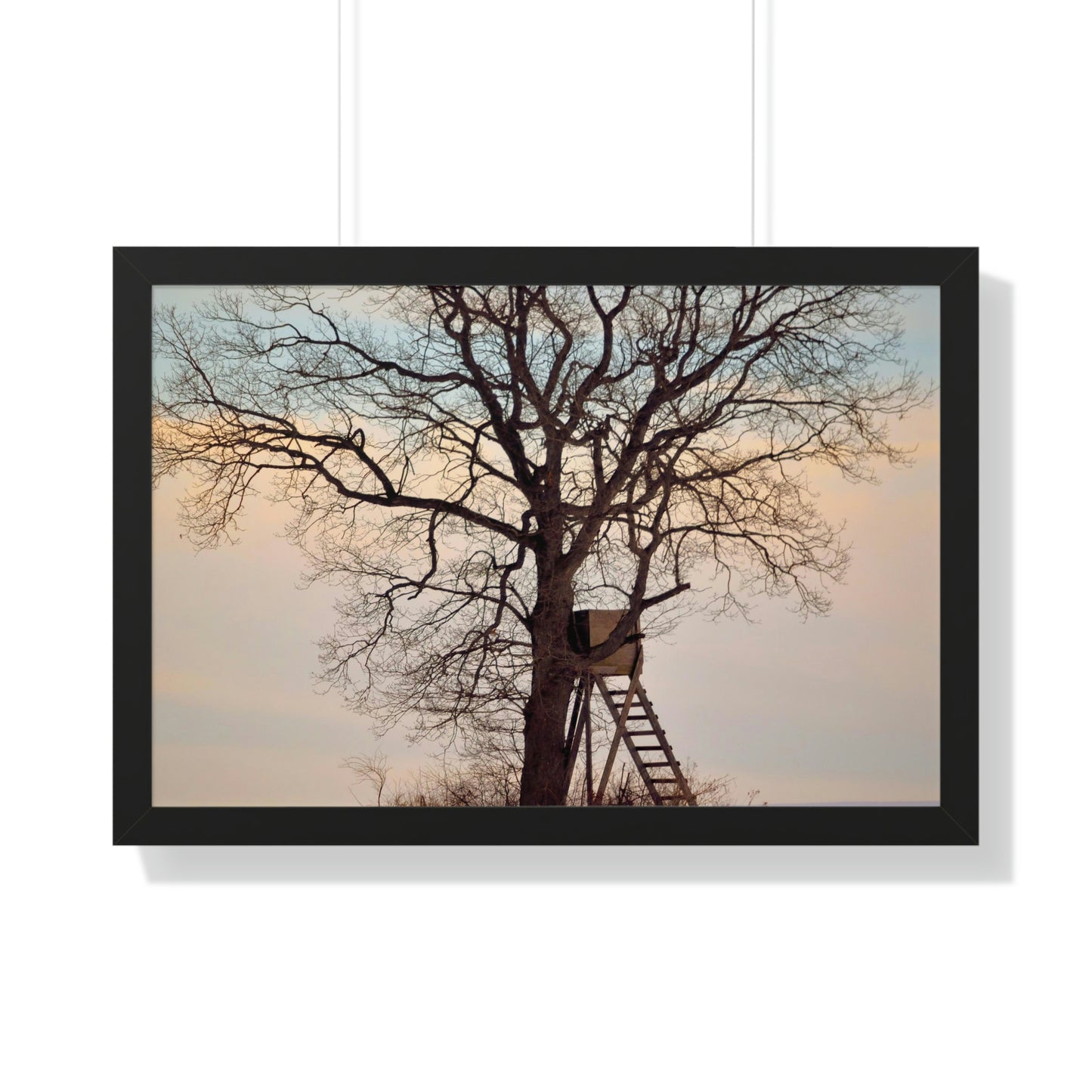 Winter Blind Framed Horizontal Poster