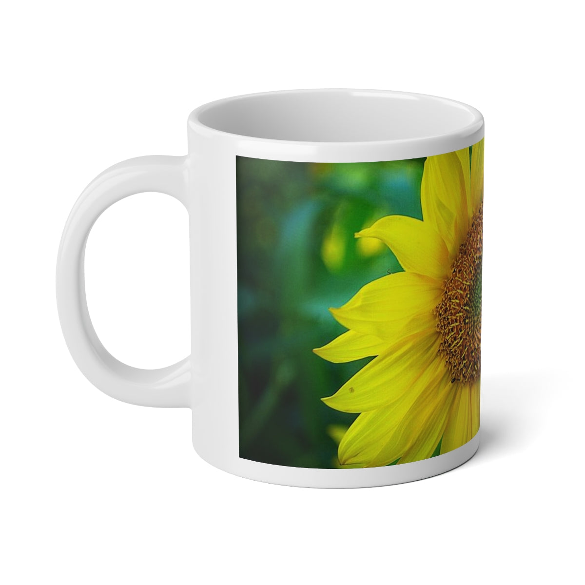 Splashy Sunflower Jumbo Mug, 20oz