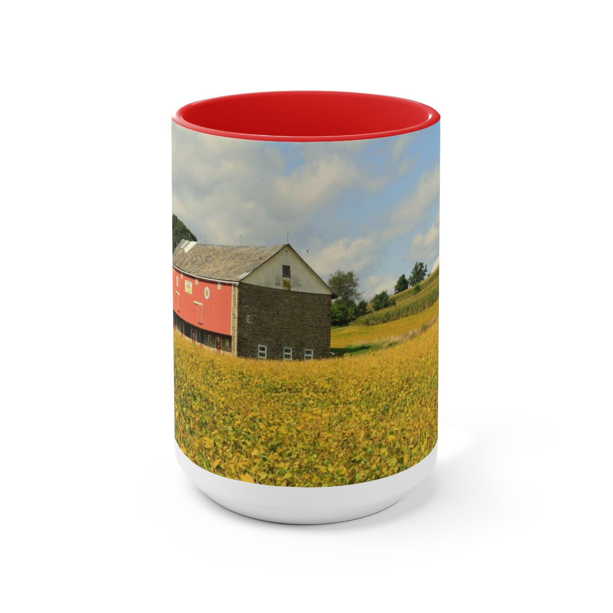 Red Barn Coffee Mugs, 15oz