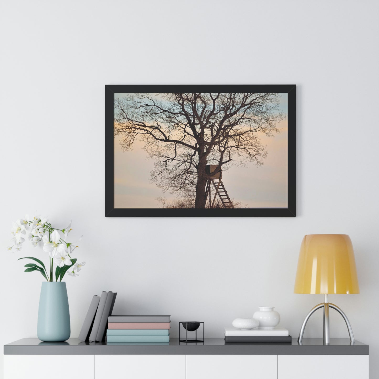 Winter Blind Framed Horizontal Poster