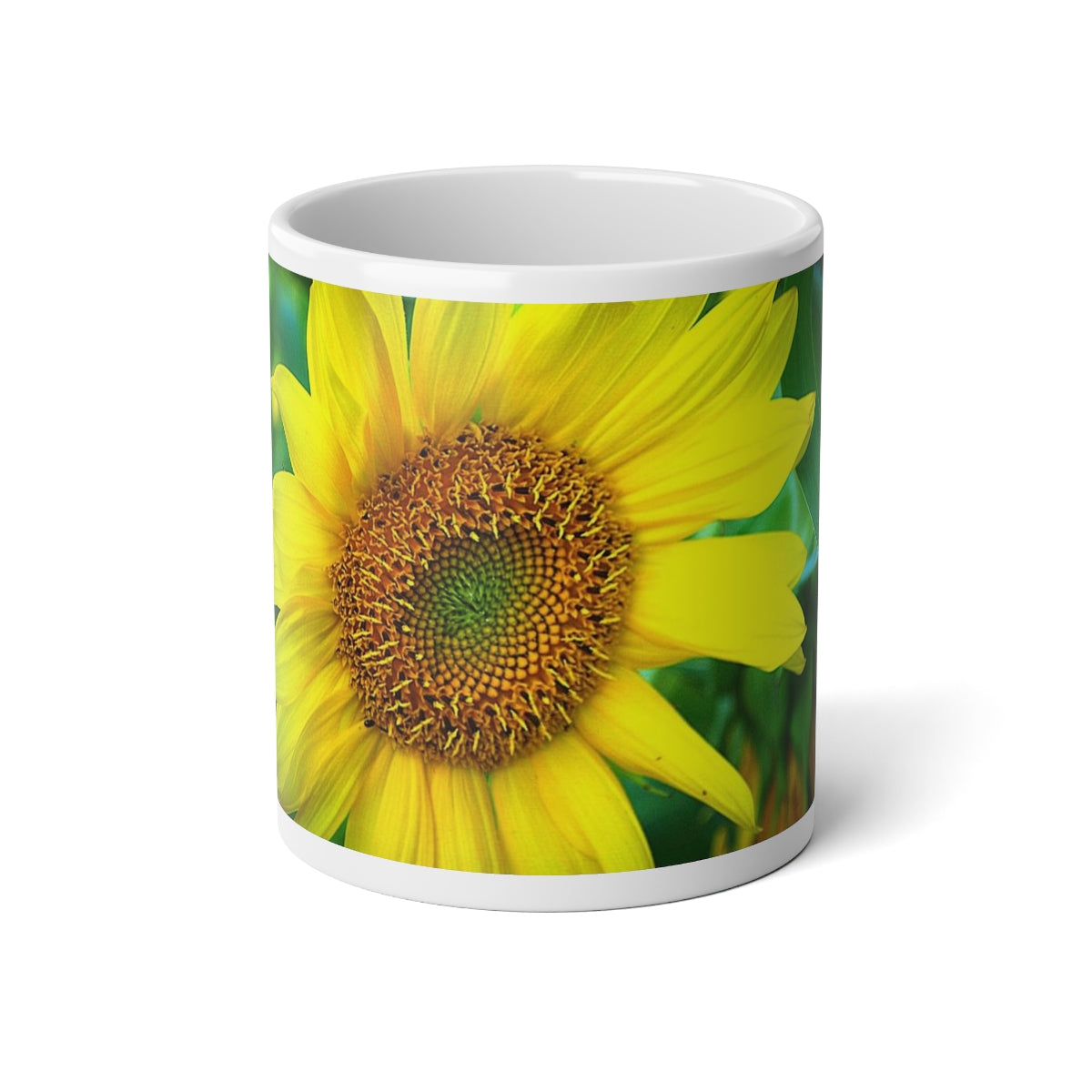 Splashy Sunflower Jumbo Mug, 20oz