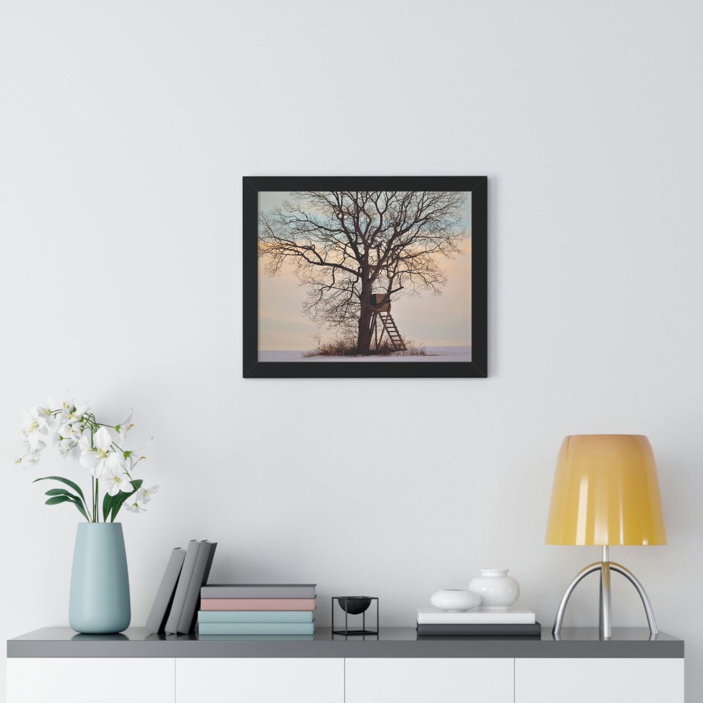 Winter Blind Framed Horizontal Poster