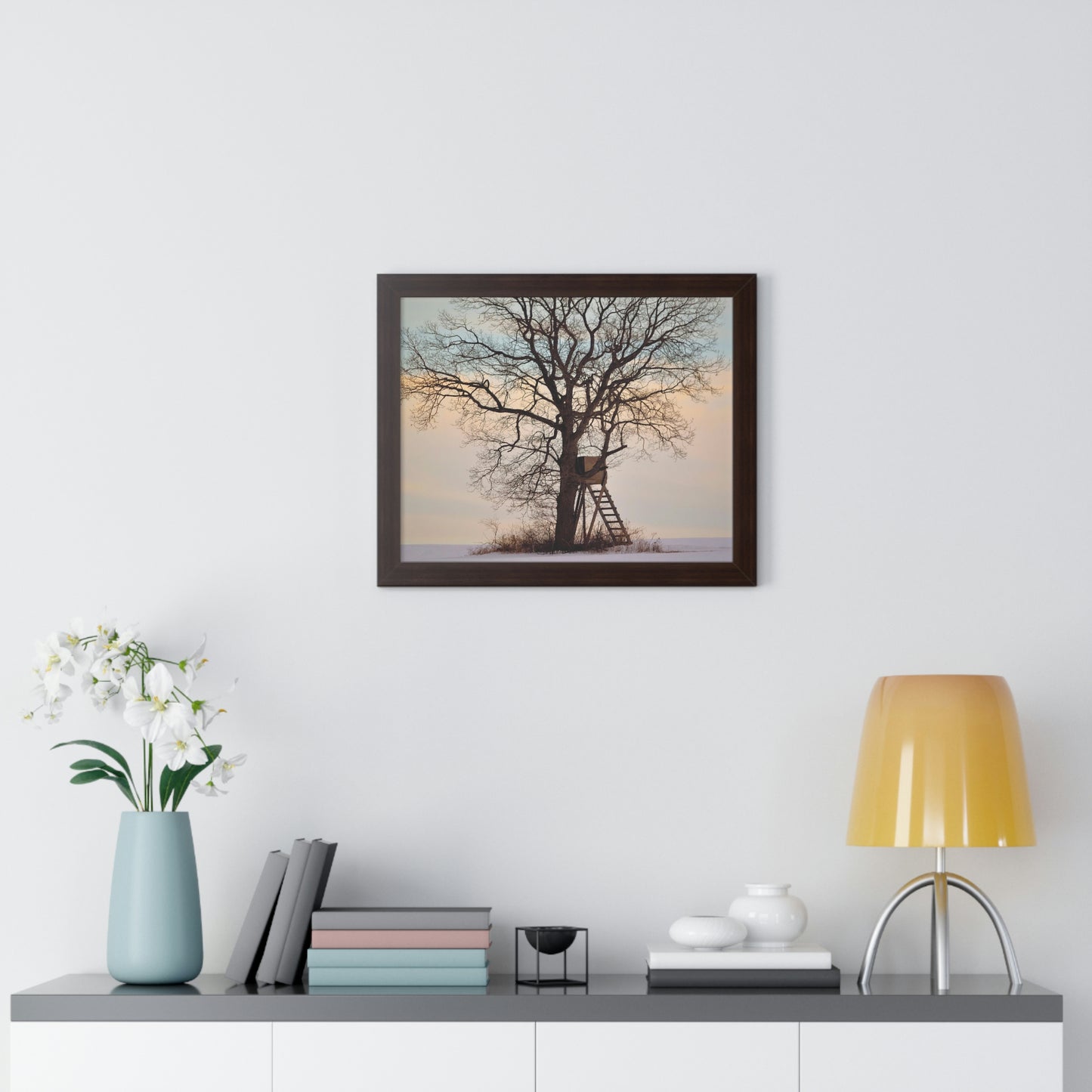 Winter Blind Framed Horizontal Poster