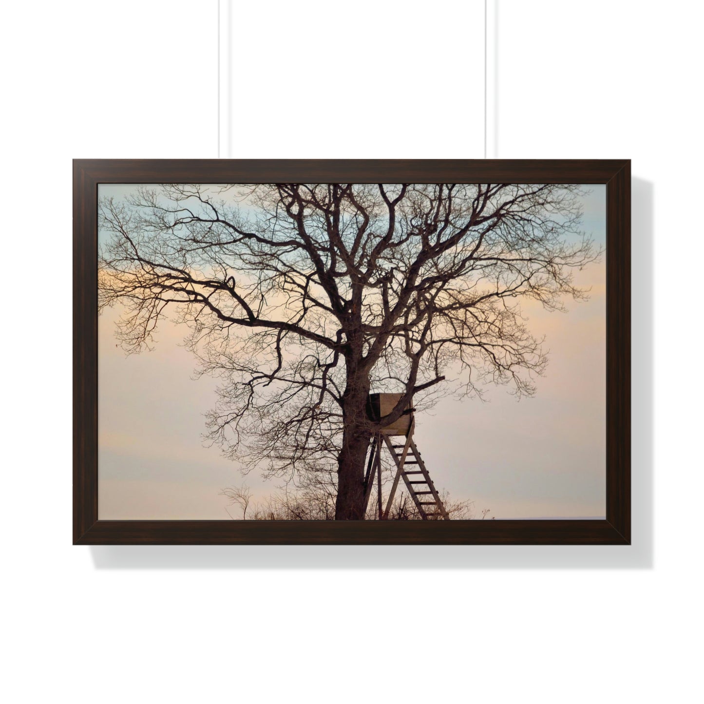 Winter Blind Framed Horizontal Poster