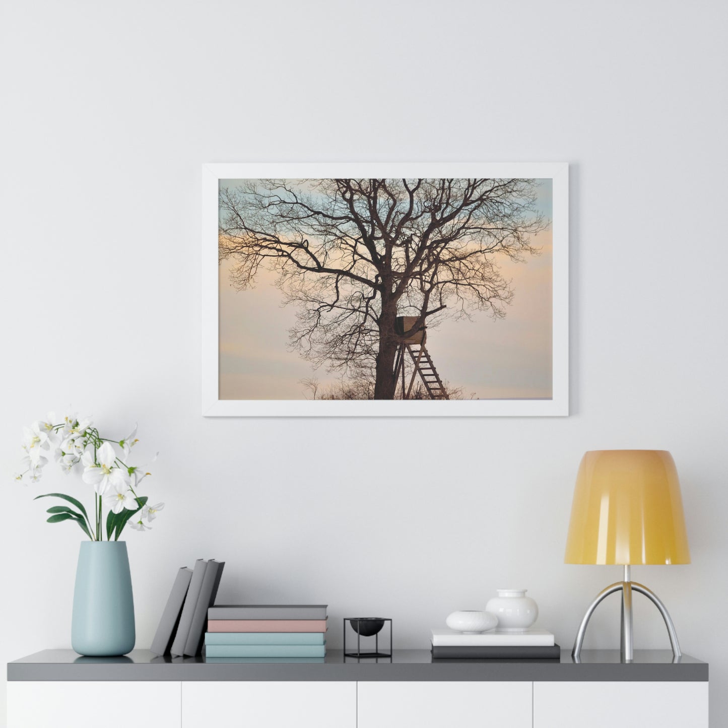 Winter Blind Framed Horizontal Poster