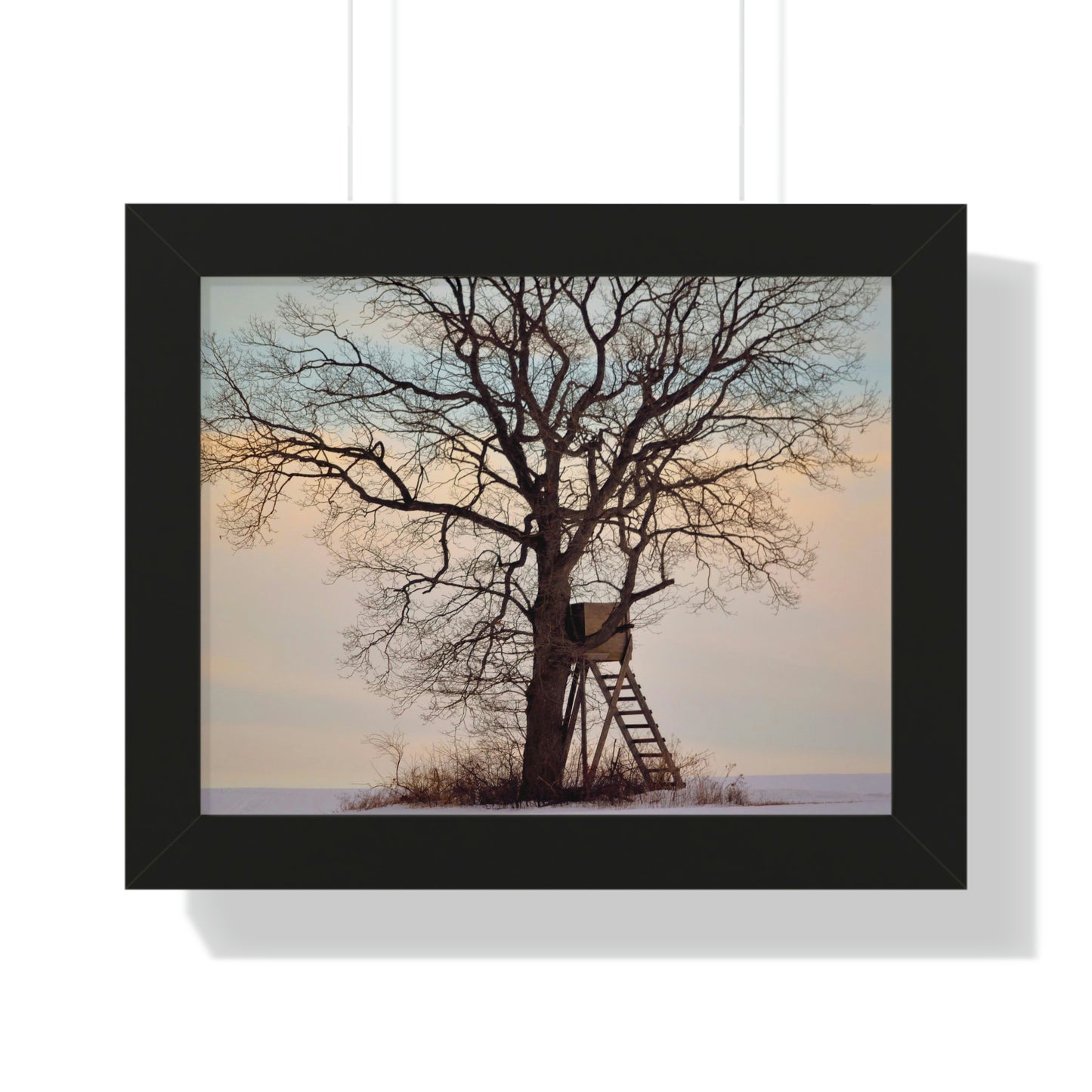 Winter Blind Framed Horizontal Poster