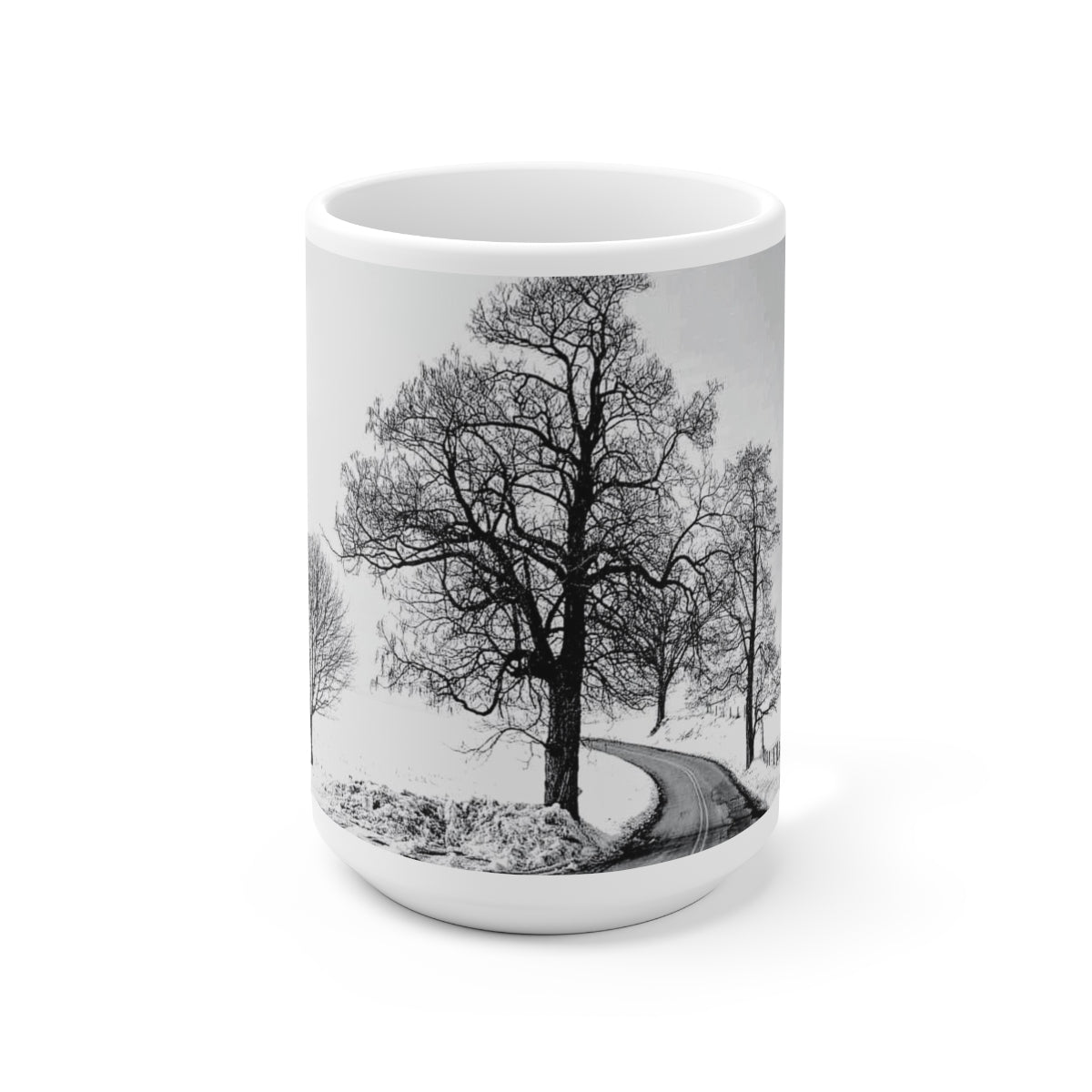 Snowy Trees Ceramic Mug 15oz