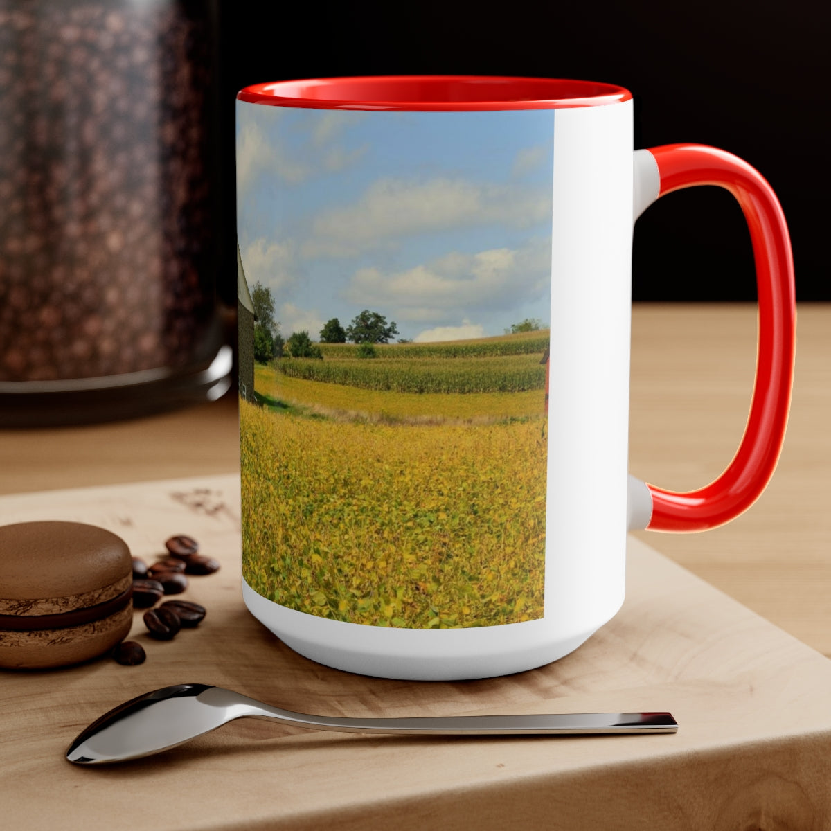 Red Barn Coffee Mugs, 15oz