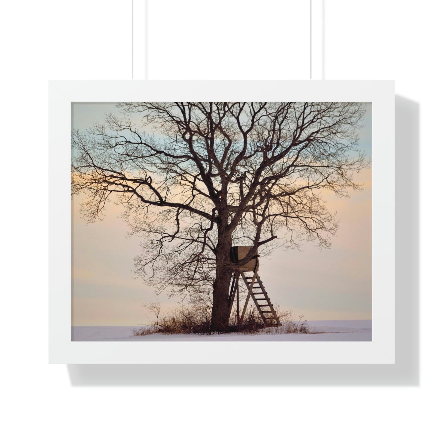 Winter Blind Framed Horizontal Poster