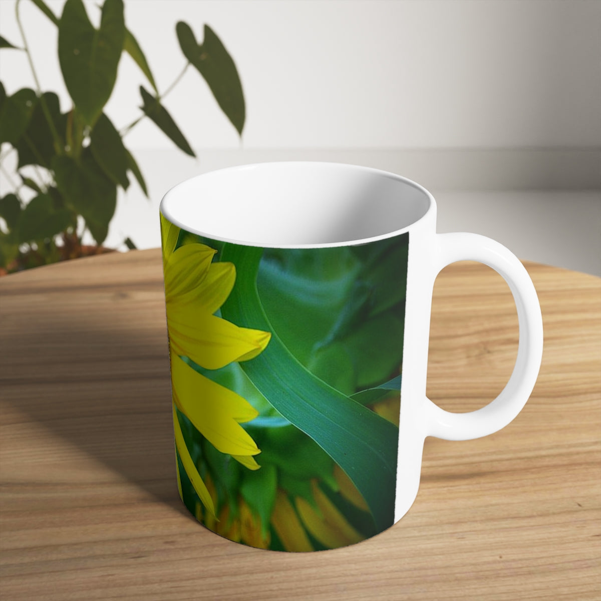 Showy Sunflower Ceramic Mug, 11oz and 15oz