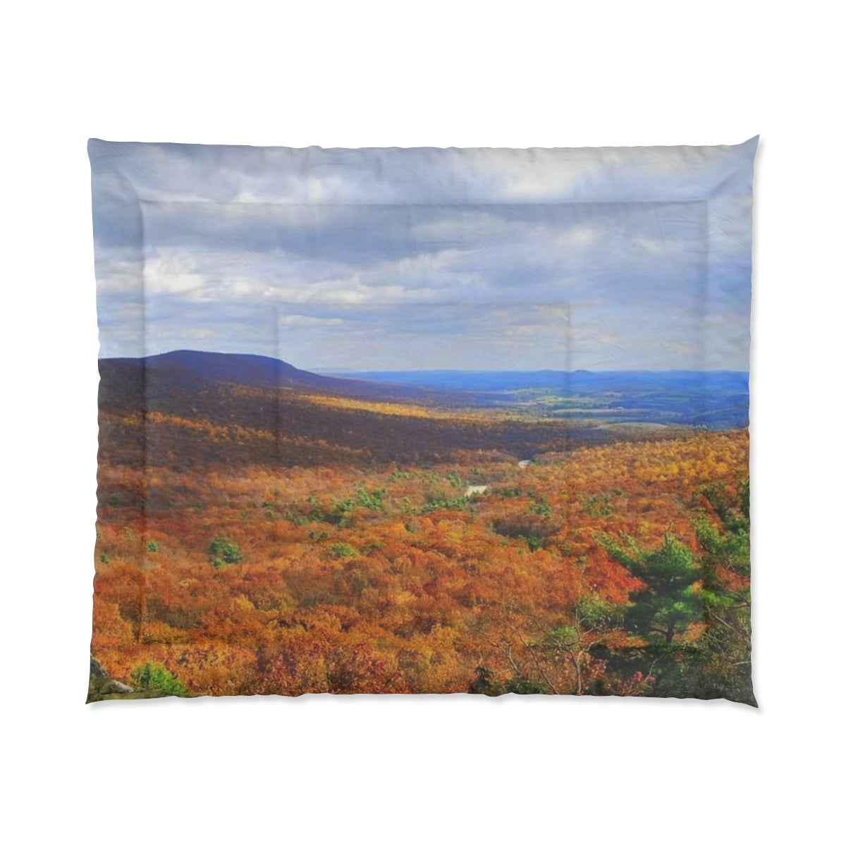 Brilliant Mountain Autumn Comforter