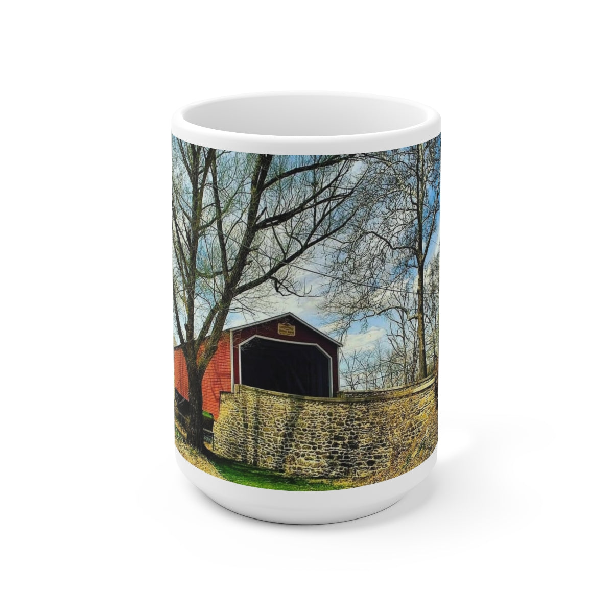 Gorgeous Covered Bridge Mug 15oz