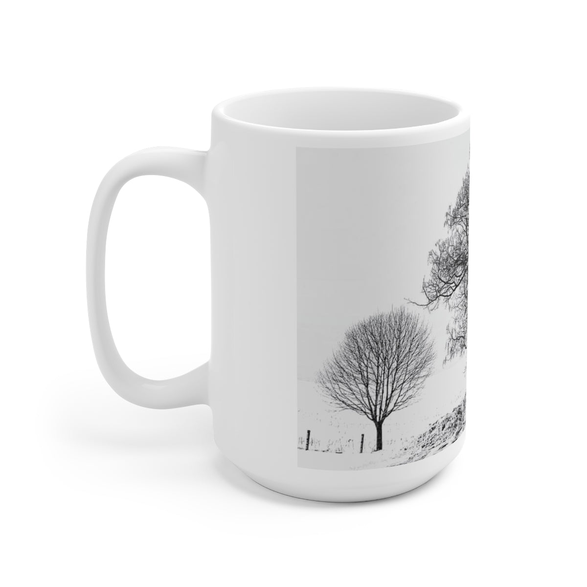 Snowy Trees Ceramic Mug 15oz