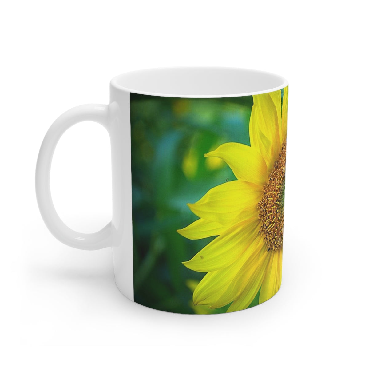 Showy Sunflower Ceramic Mug, 11oz and 15oz