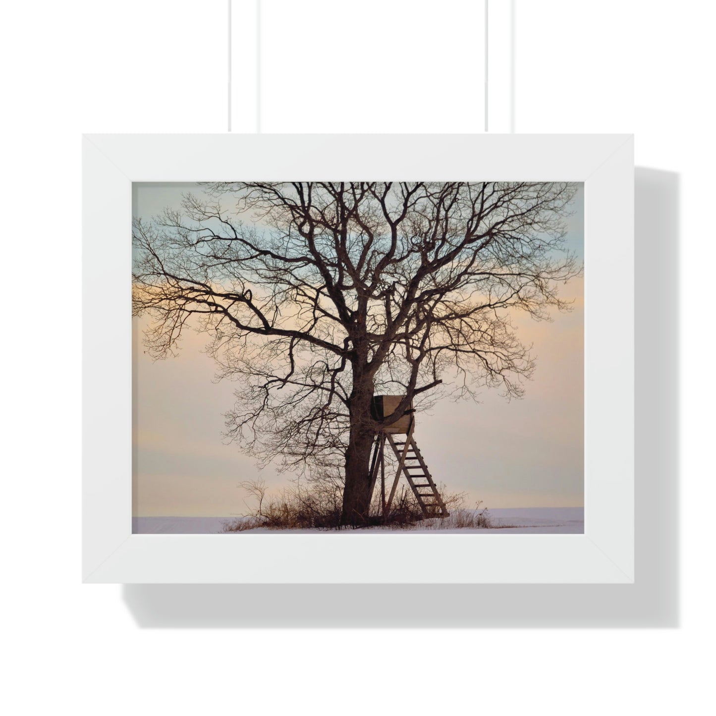 Winter Blind Framed Horizontal Poster