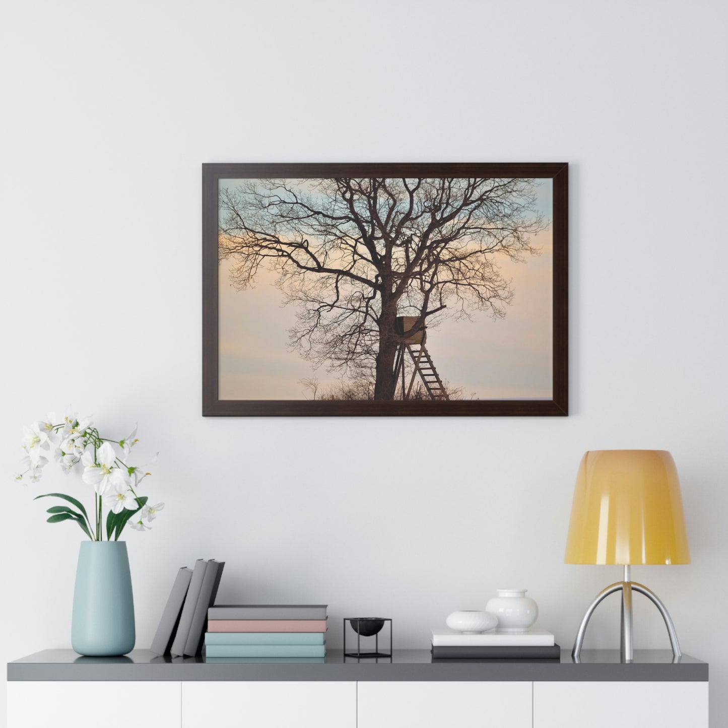 Winter Blind Framed Horizontal Poster