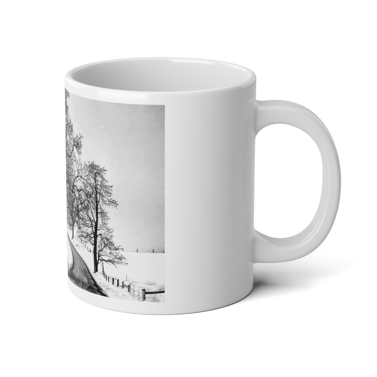 Snowy Trees Jumbo Mug, 20oz